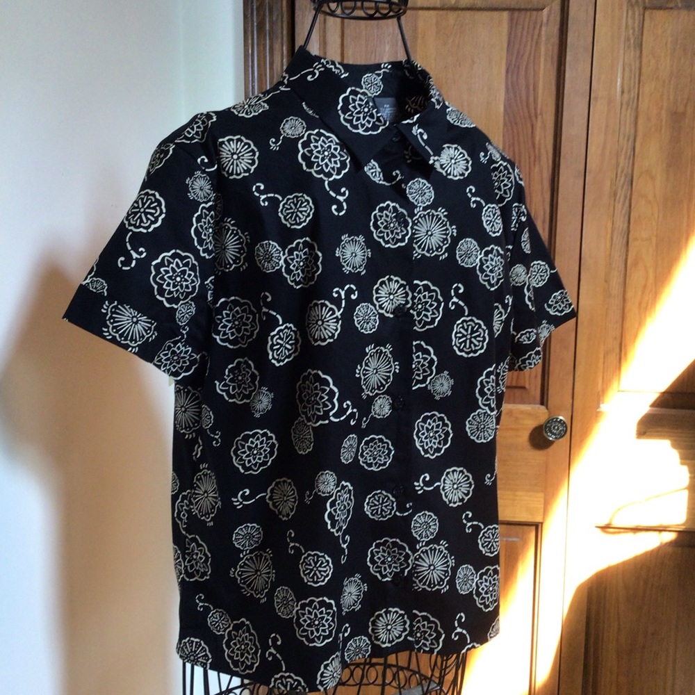 Relativity Short Sleeve Cotton Shirt, Size PM